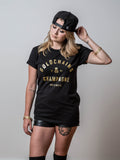 Gold Chains & Champagne | Black Tee